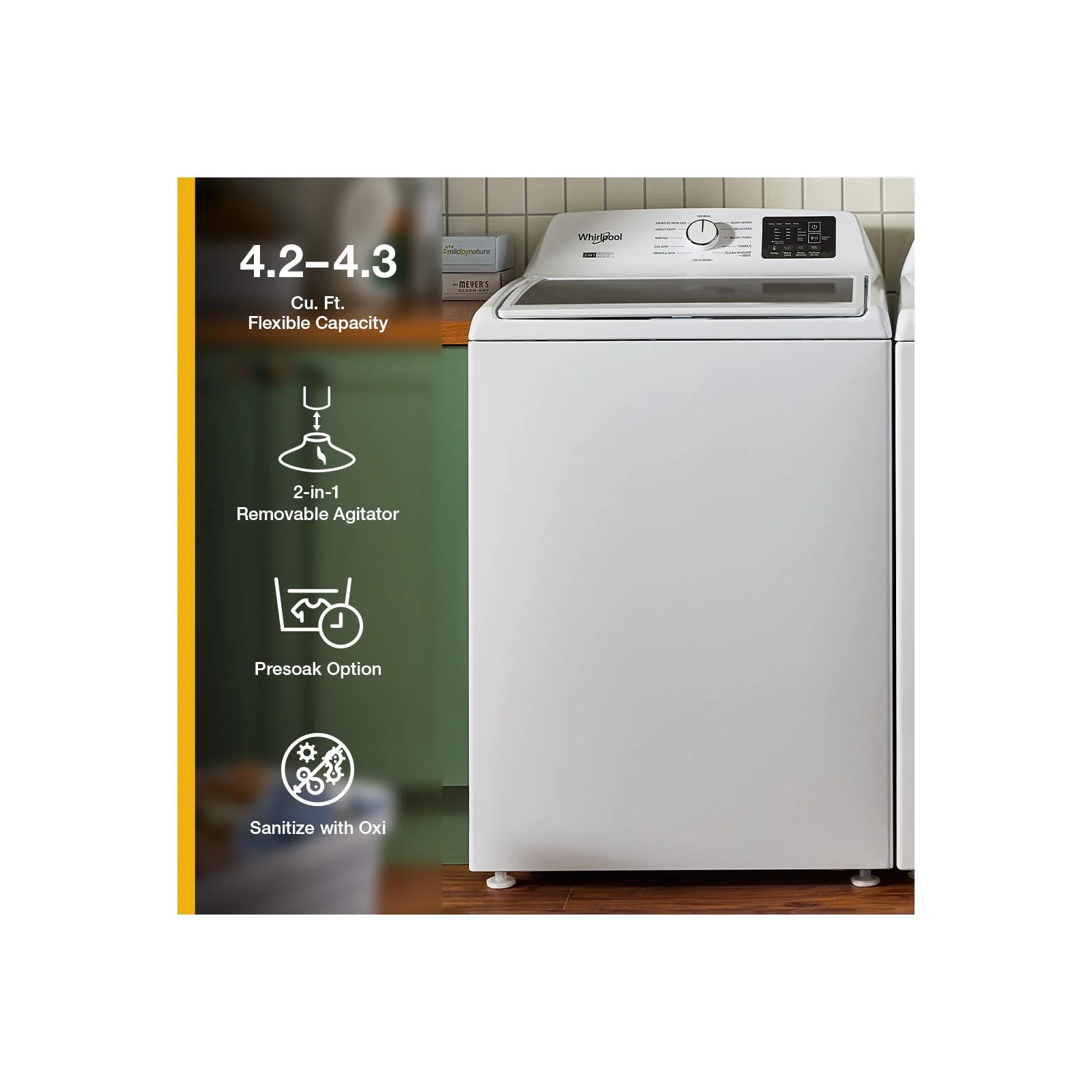 Whirlpool White Top Load Washer (4.8 Cu. Ft. IEC) - WTW4107SW - Image 14