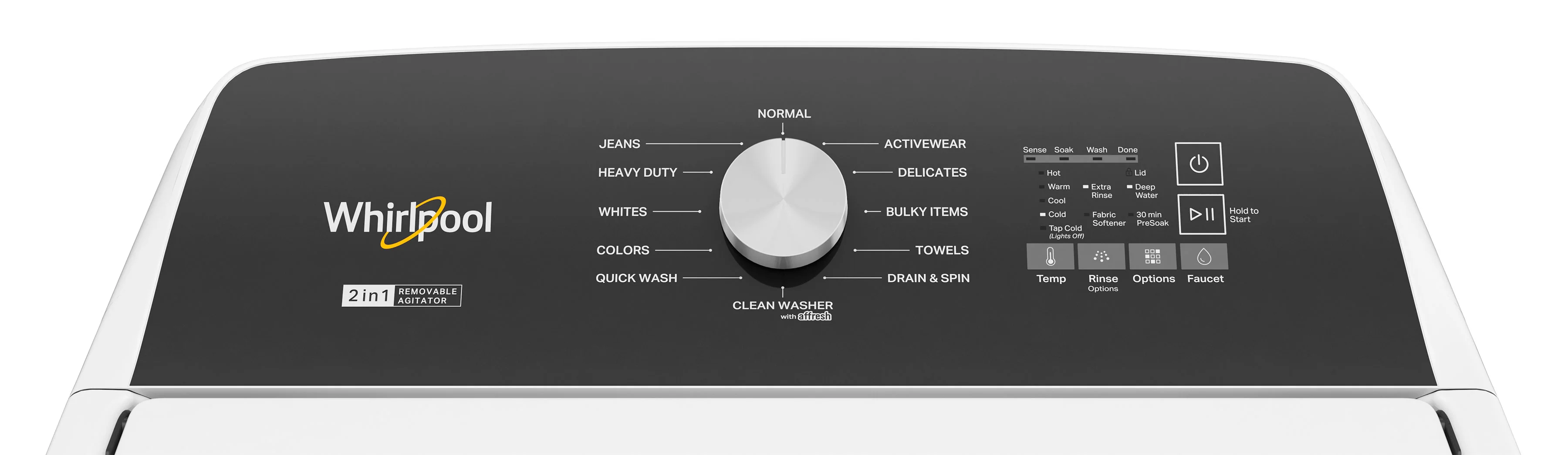 Whirlpool White Top Load Washer with Removable Agitator (5.4 Cu Ft) - WTW5057LW - Image 6