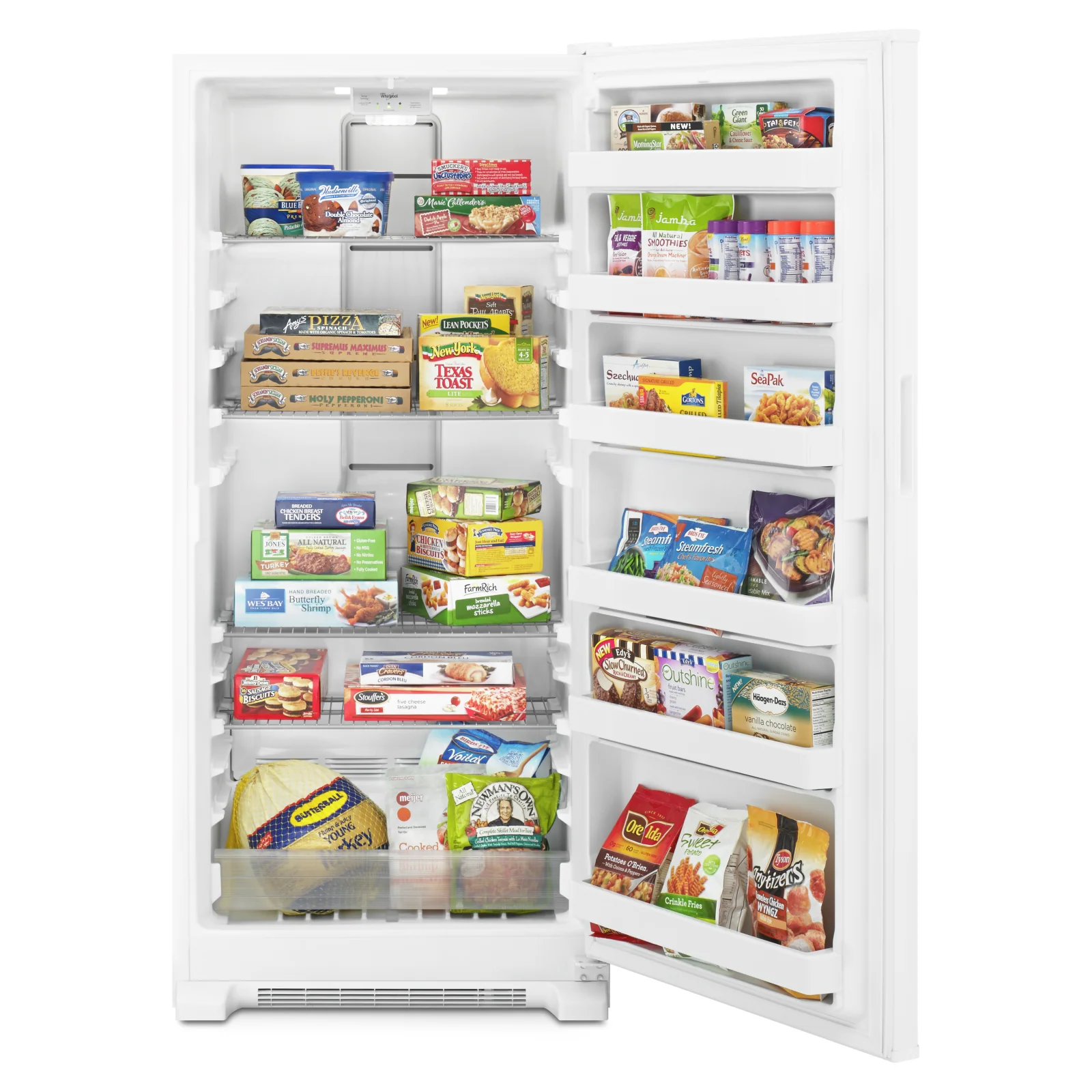 Whirlpool White Upright Freezer (17.7 Cu.Ft) - WZF34X18DW - Image 3