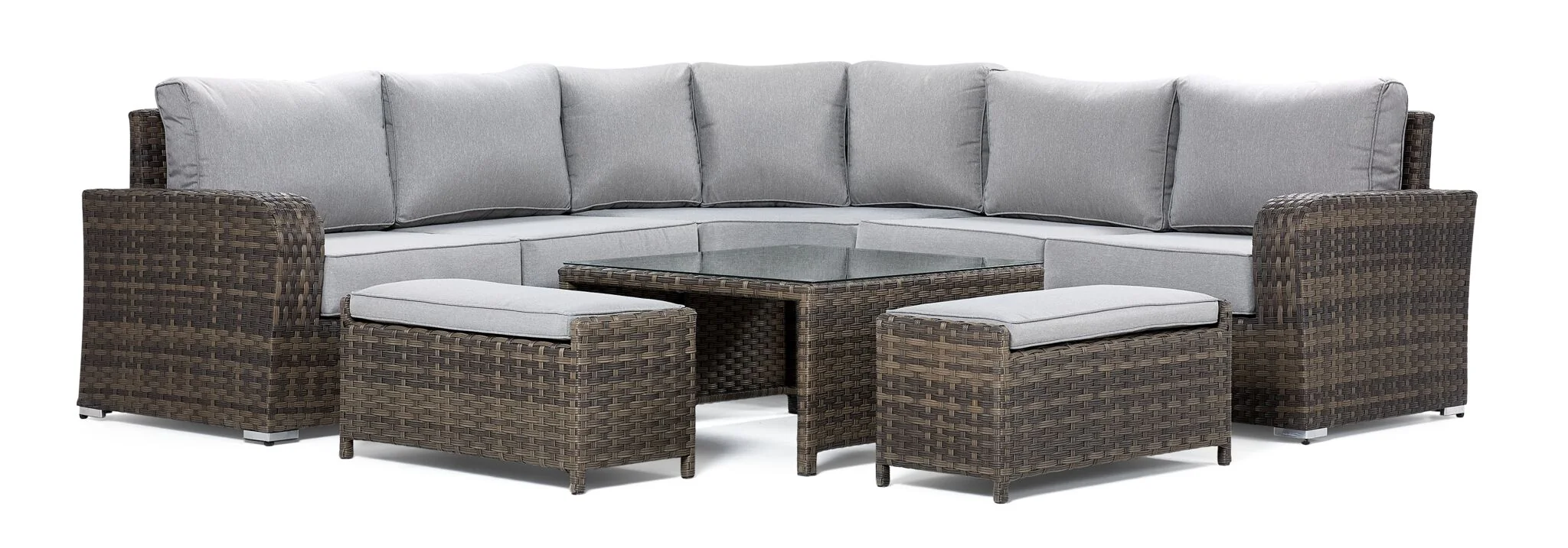 Whispering Pine 3 - Piece Outdoor Sectional - Dark Grey - Image 10