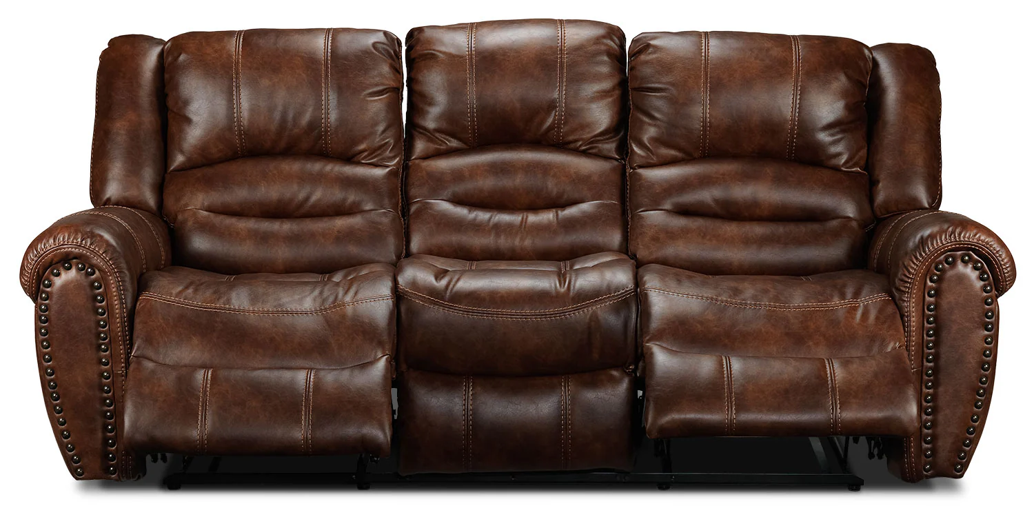 Whitaker Reclining Sofa - Brown - Image 4