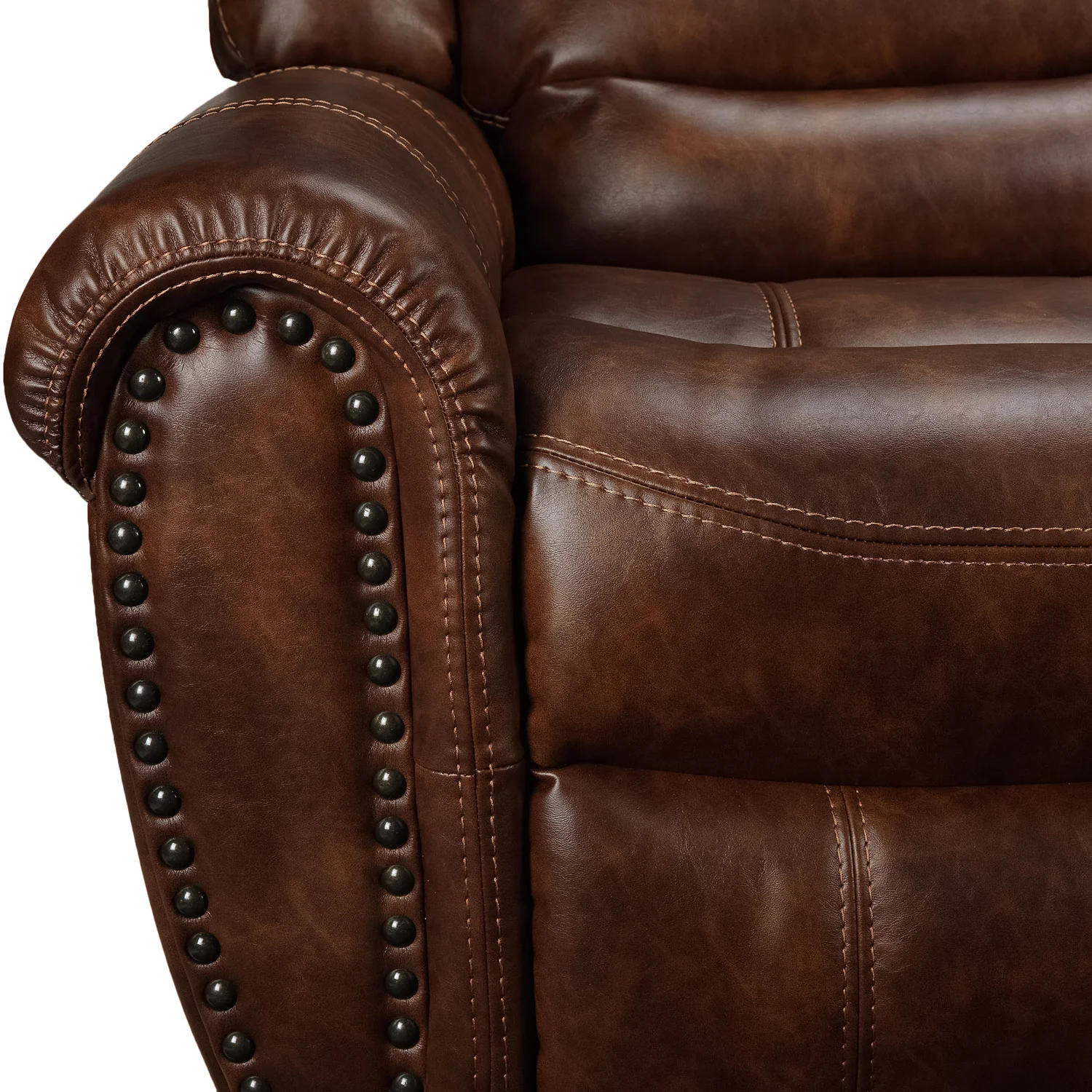 Whitaker Reclining Sofa - Brown - Image 5