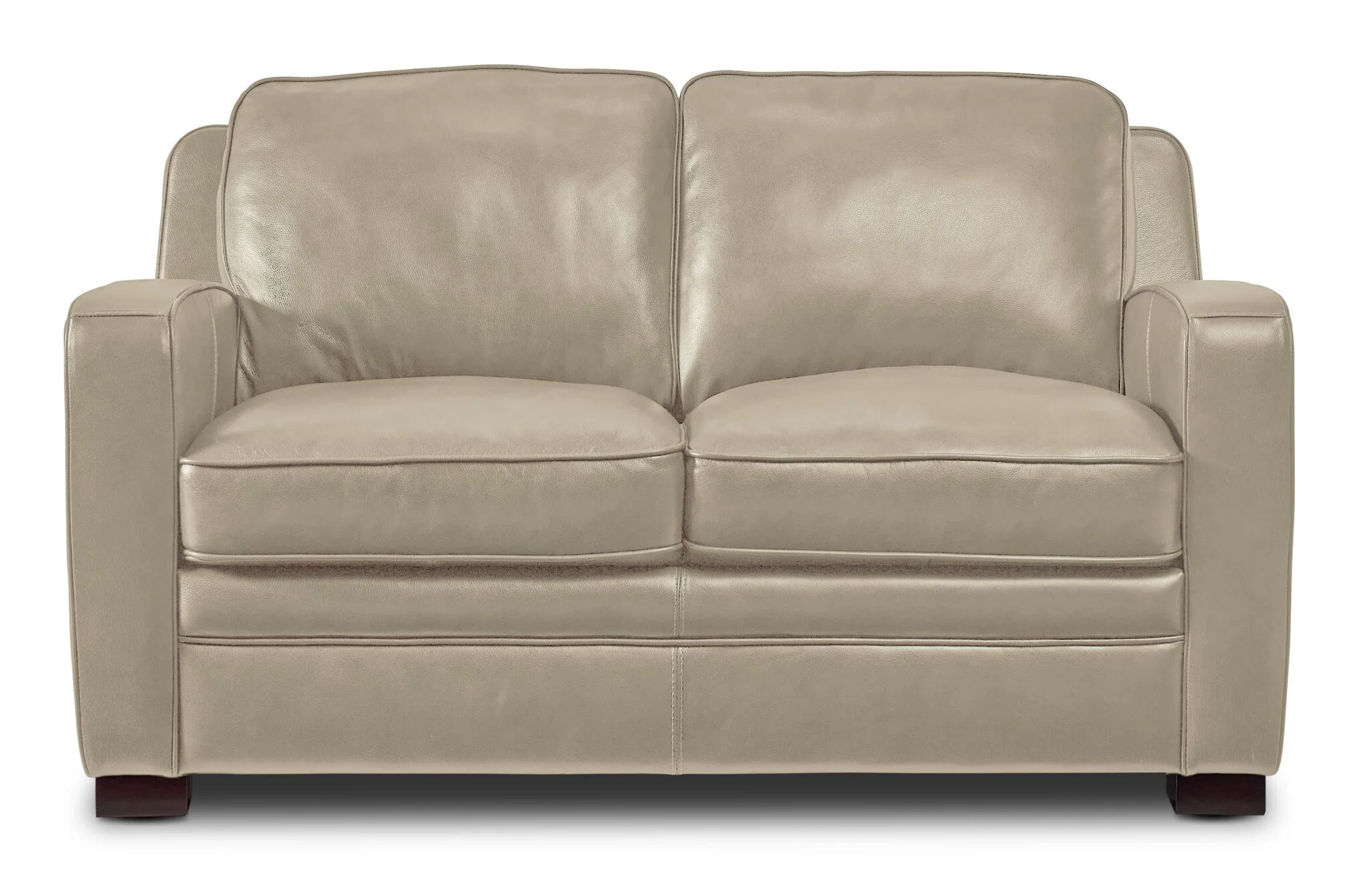 Wilmington Leather Loveseat - Ivory - Image 2