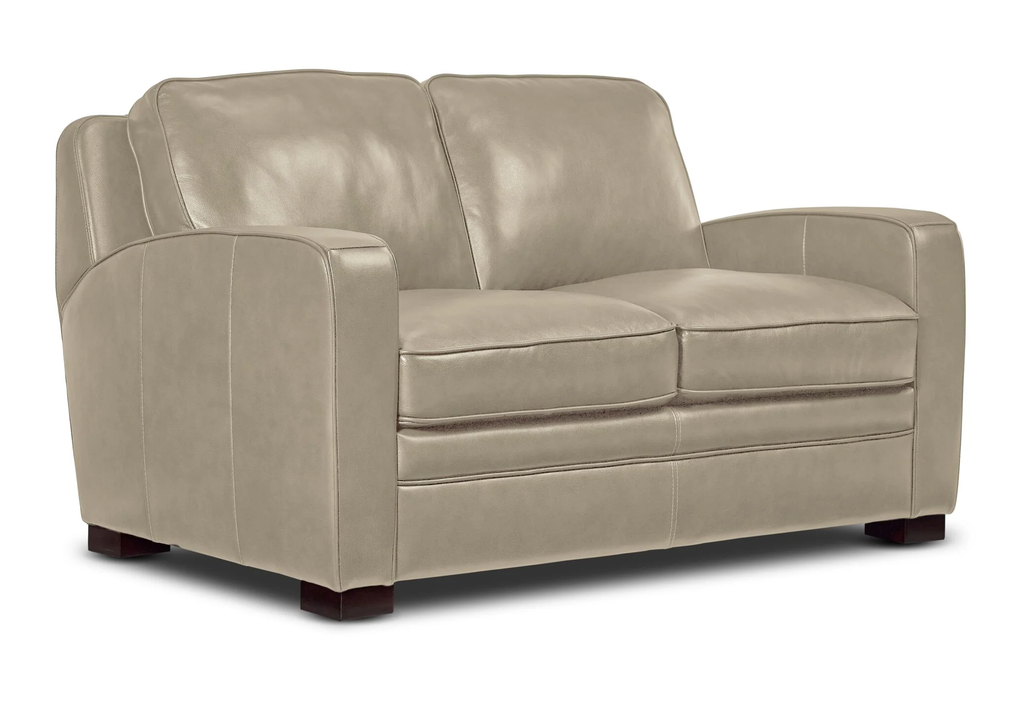 Wilmington Leather Sofa, Loveseat and Chair Set - Ivory - Image 3