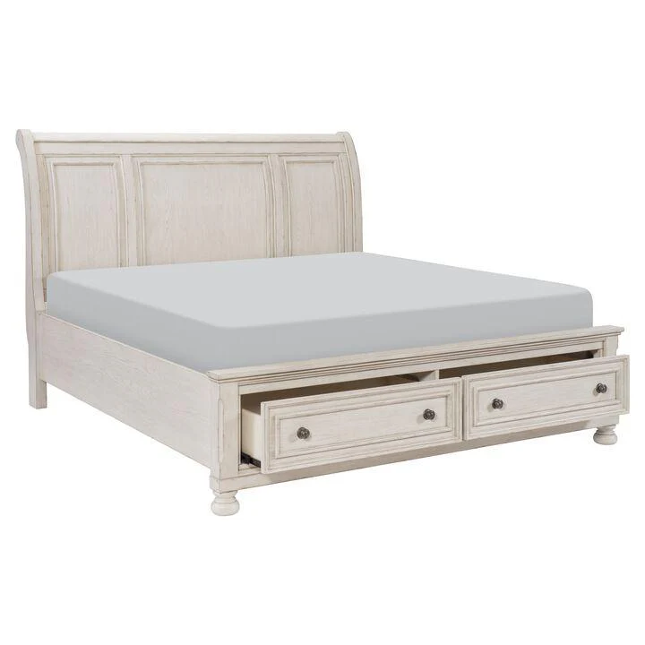 Windchester 5-Piece Queen Storage Bedroom Package - Antique White - Image 3