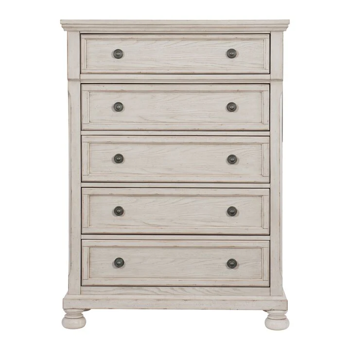 Windchester 5-Piece Queen Storage Bedroom Package - Antique White - Image 5