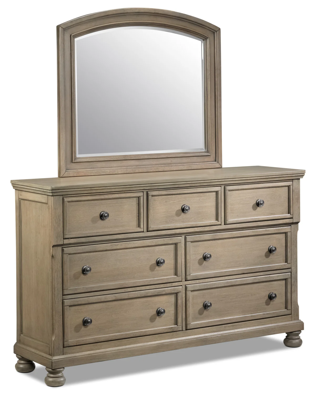 Windchester 7-Drawer Dresser - Grey - Image 4