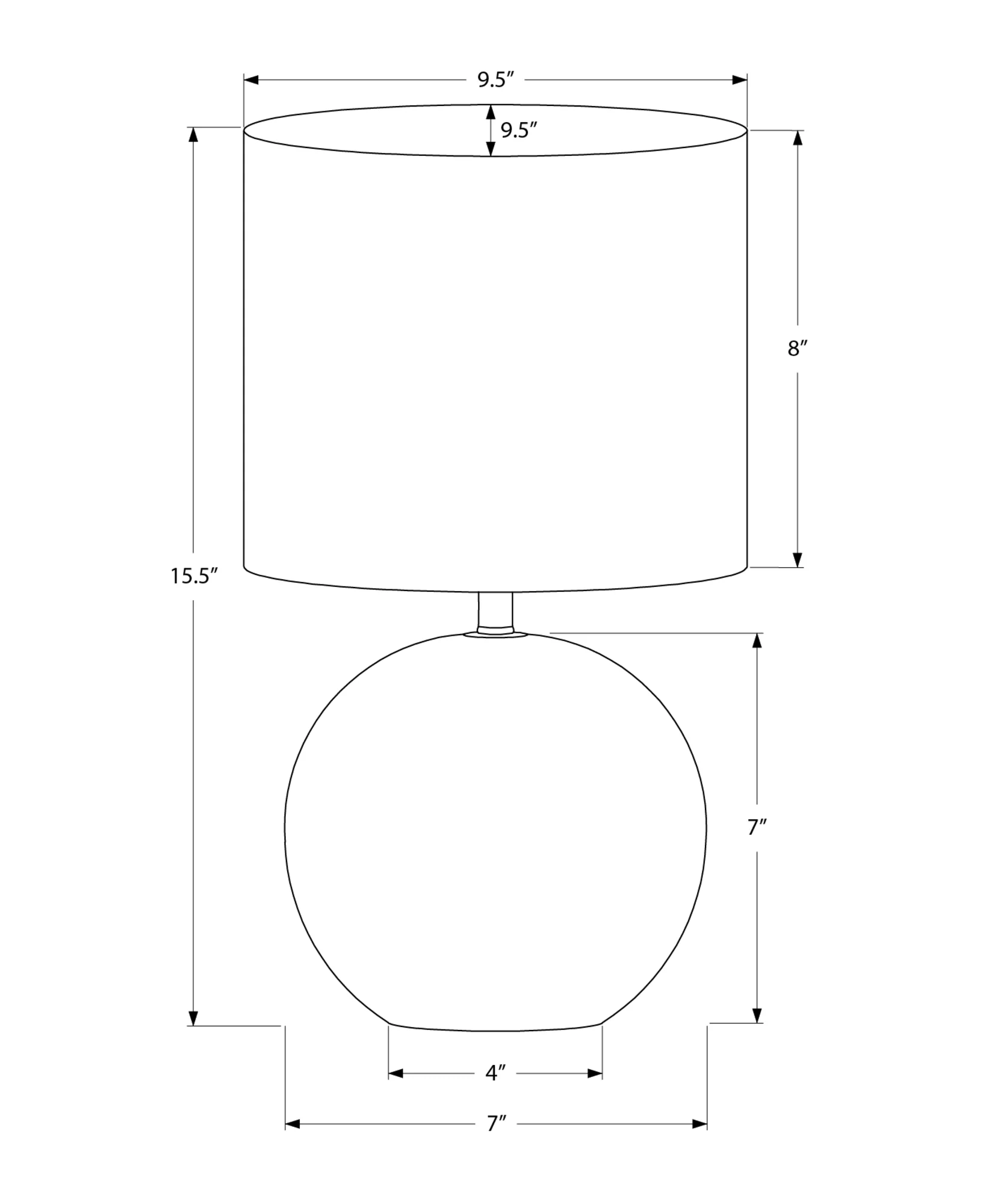 Yara Table Lamp - Ivory - Image 3
