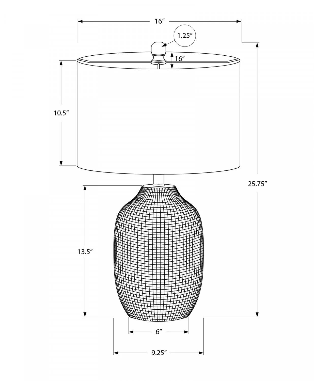 Yardley Table Lamp - Cream - Image 3