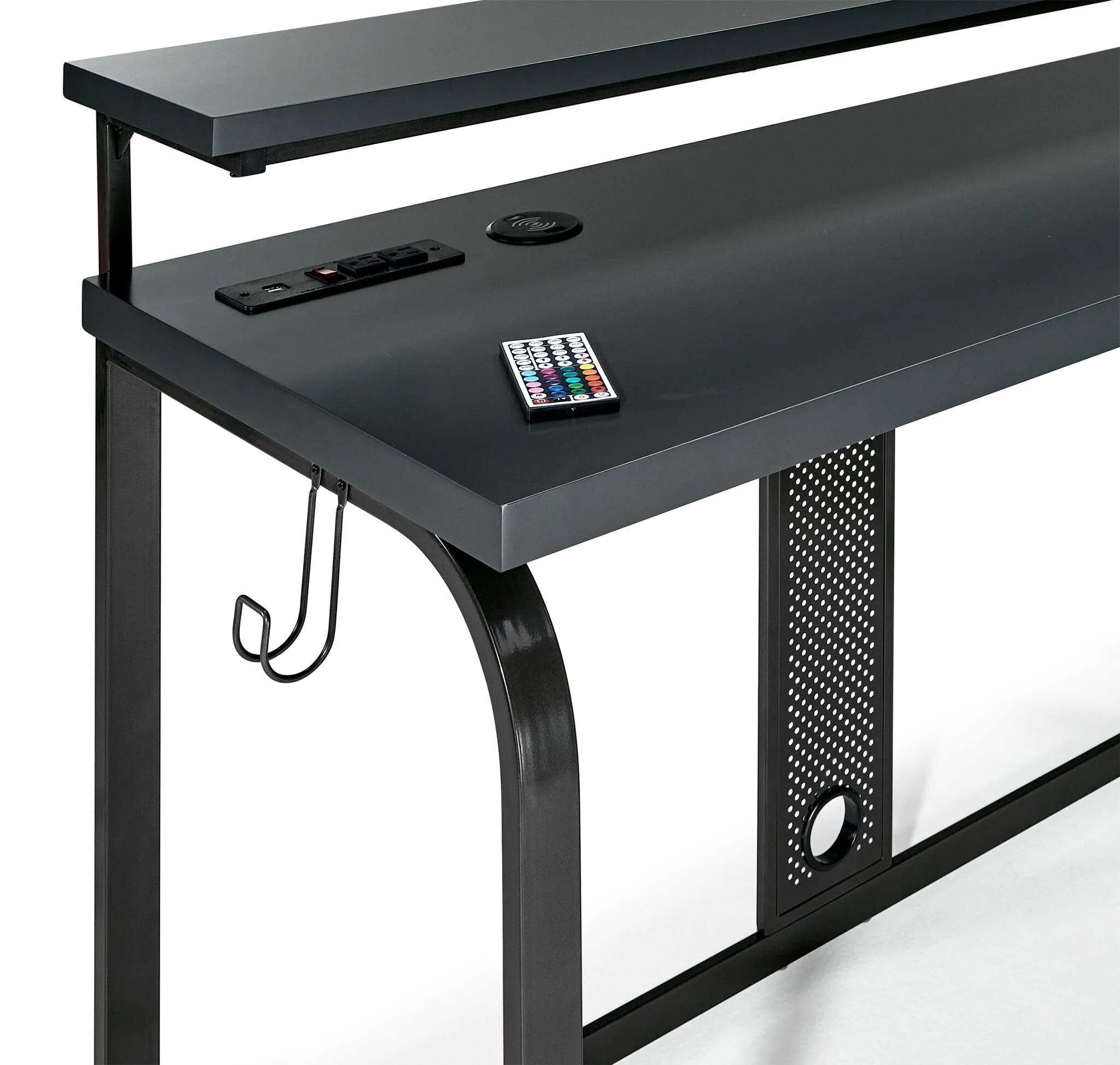 Zander II Gaming Computer Desk - Grey - Image 3