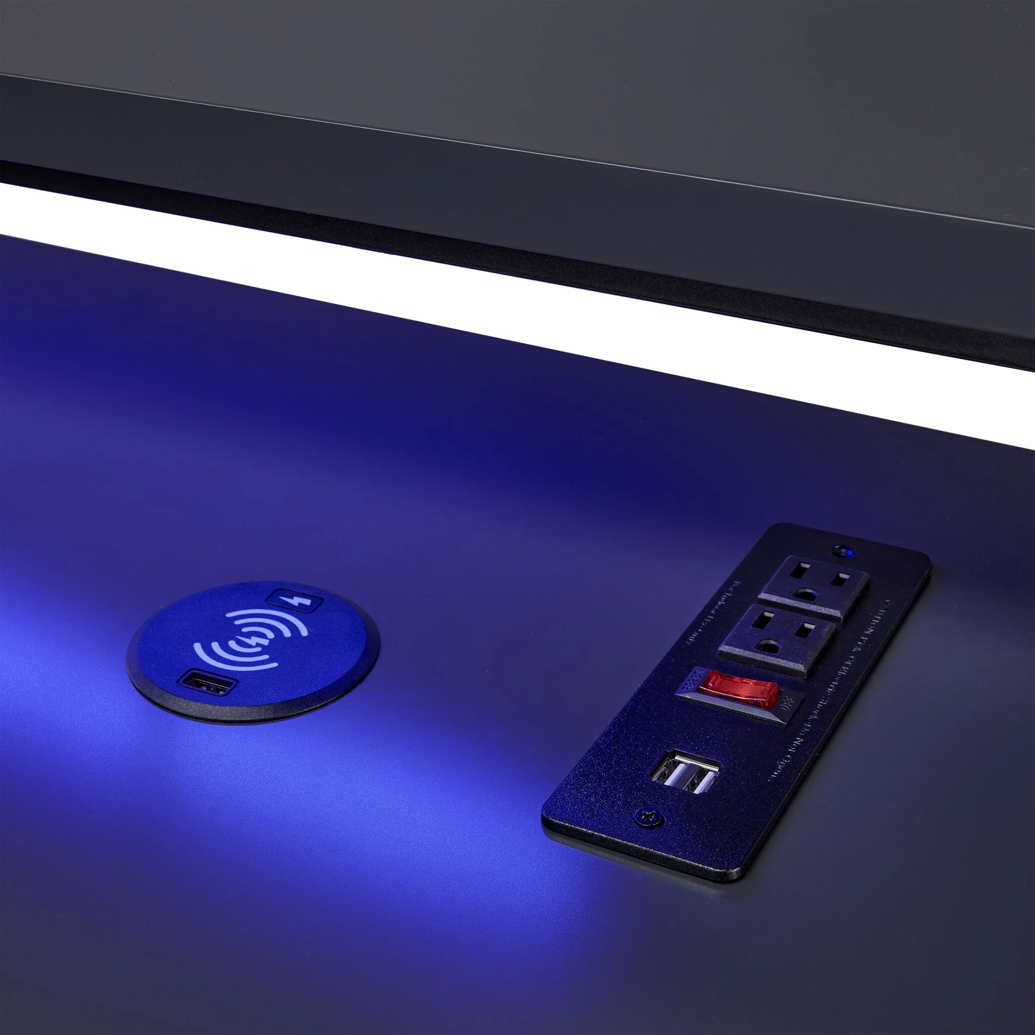 Zander II Gaming Computer Desk - Grey - Image 5
