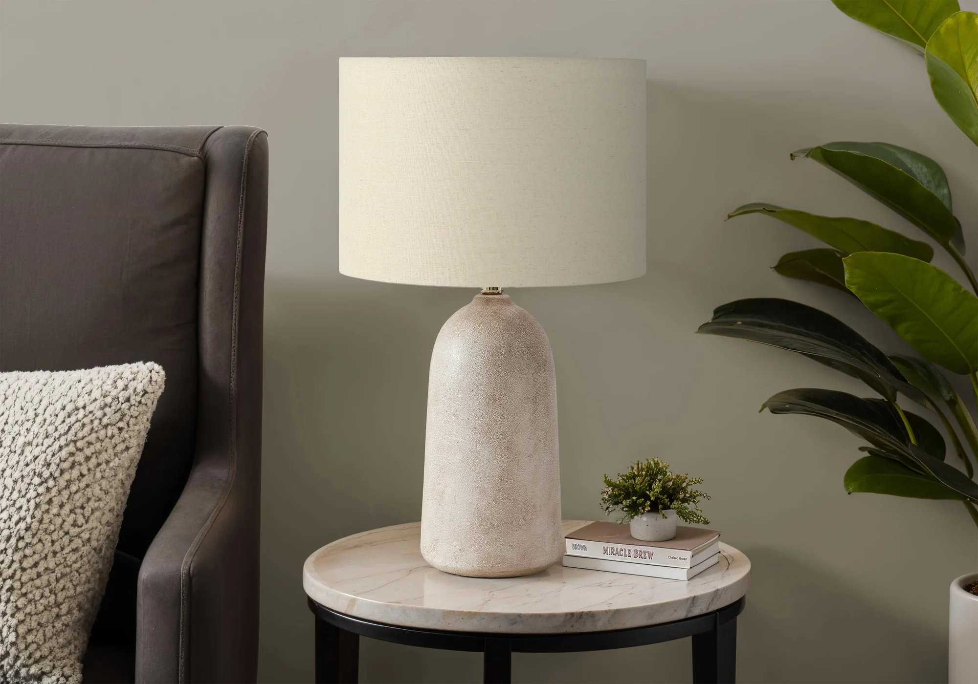 Zelo Table Lamp - Beige - Image 2