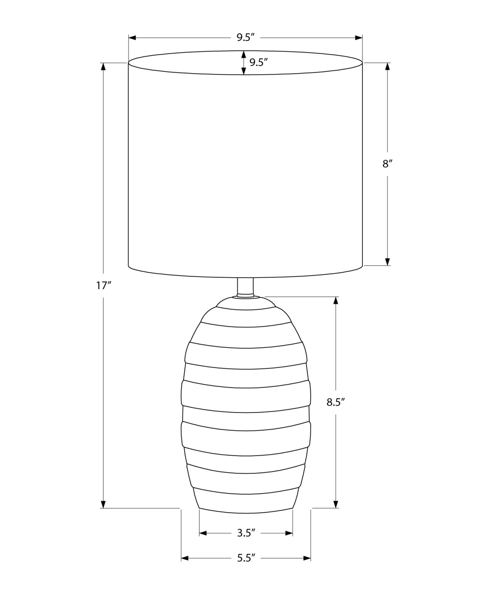 Zenon Table Lamp - Ivory - Image 3