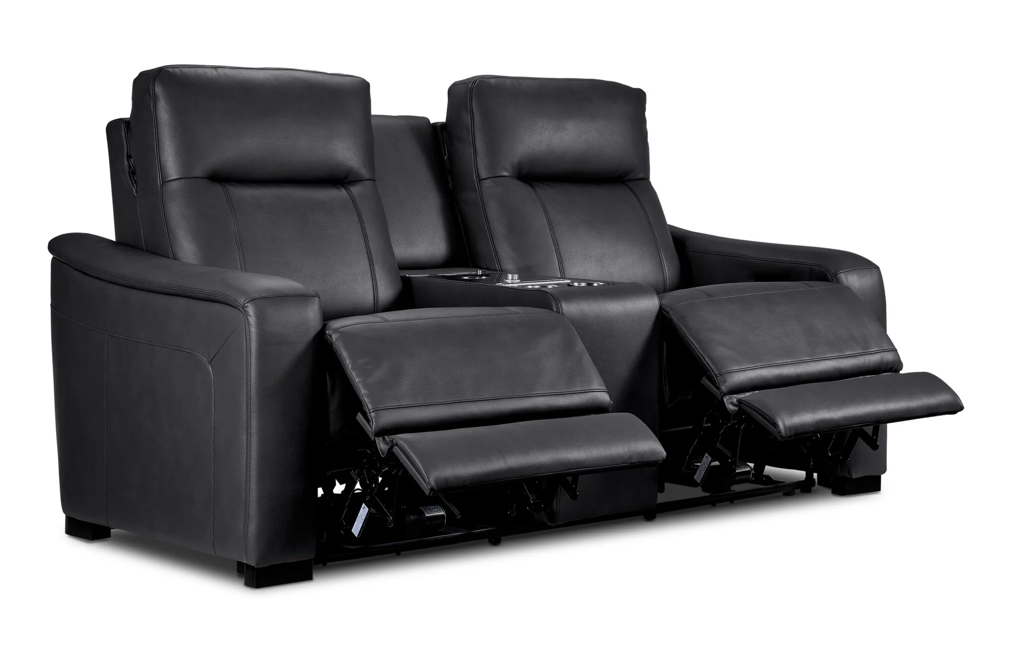 In Harmony - Zeppelin Power Reclining Loveseat - Dark Grey - Image 3