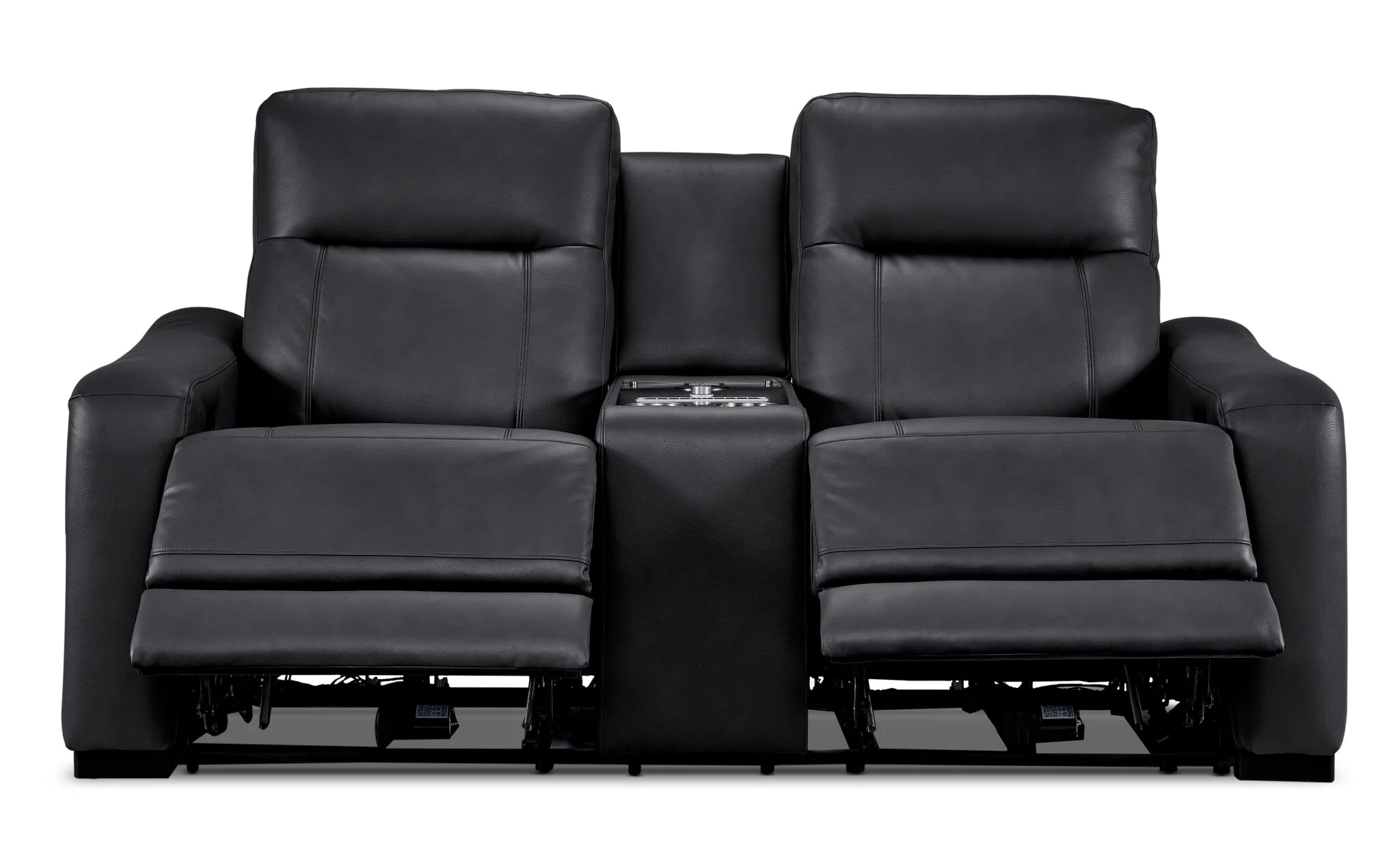 In Harmony - Zeppelin Power Reclining Loveseat - Dark Grey - Image 4