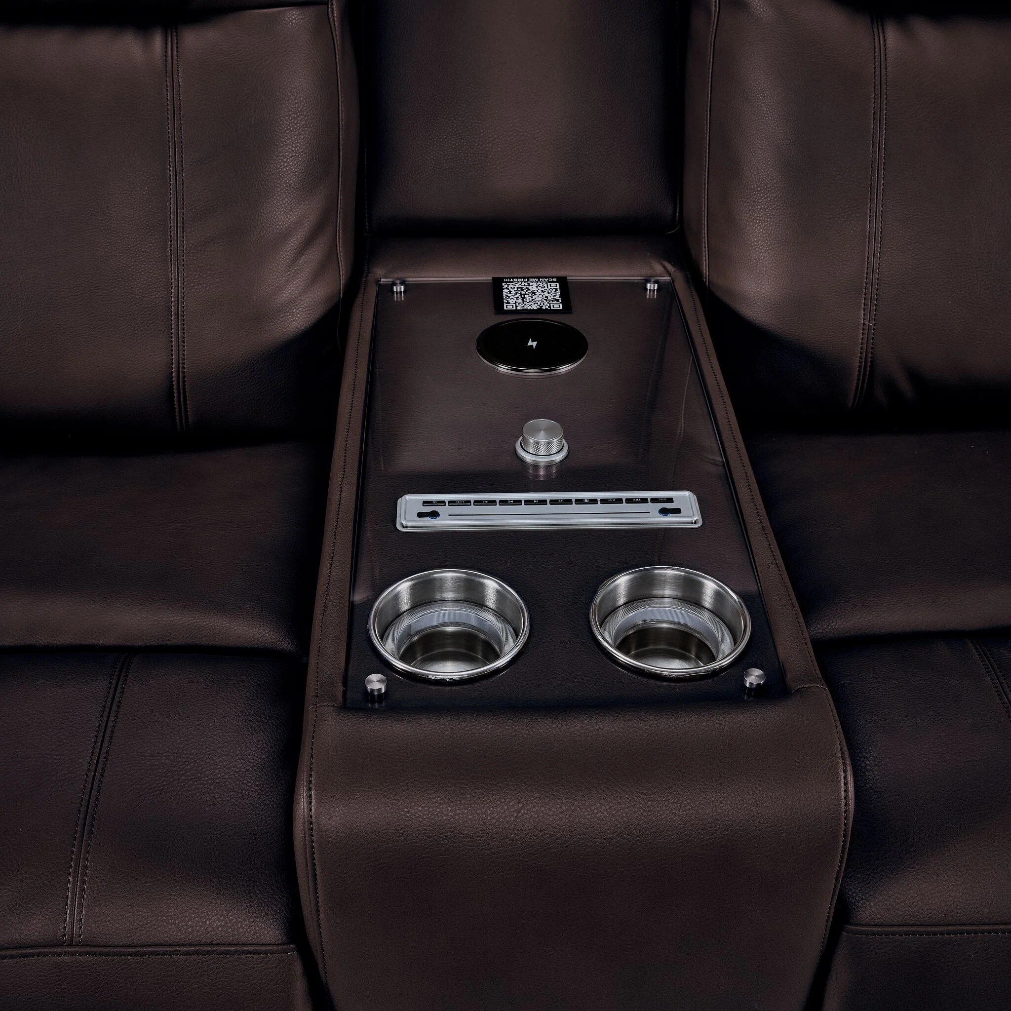 In Harmony - Zeppelin Power Reclining Loveseat - Brown - Image 5