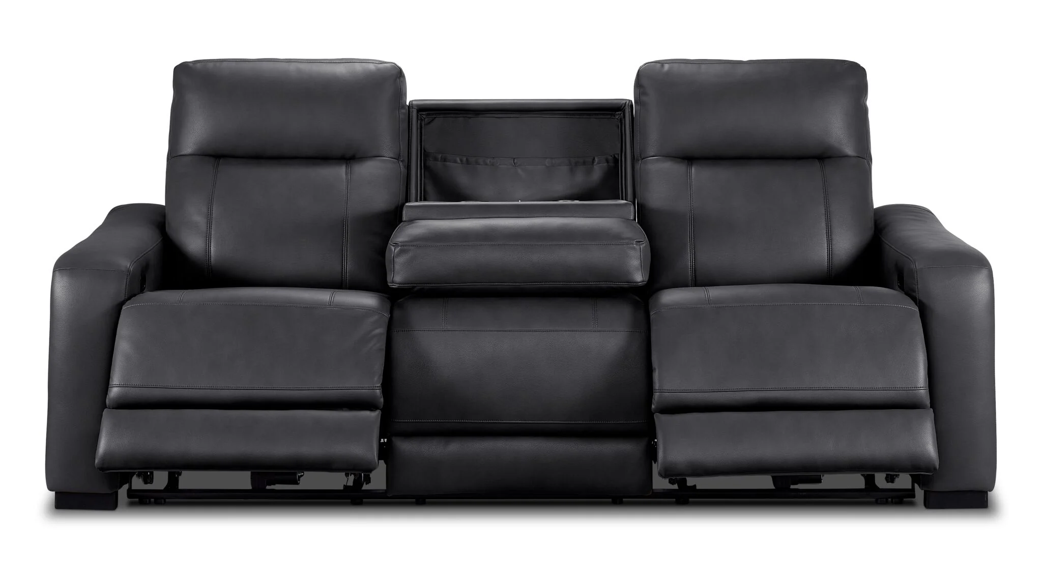 In Harmony - Zeppelin Power Reclining Sofa - Dark Grey - Image 6