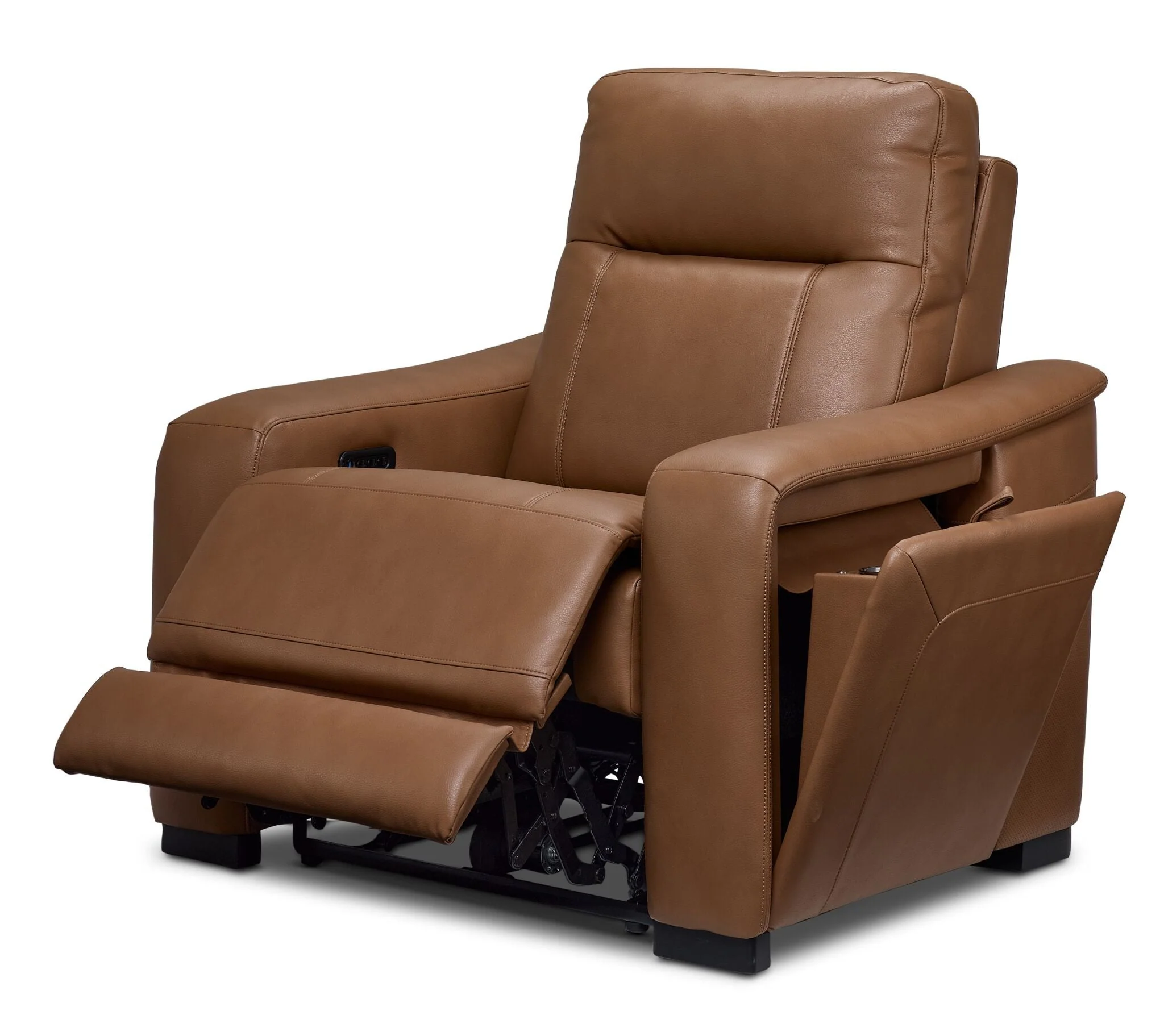 In Harmony - Zeppelin Power Reclining Sofa and Recliner Set- Tan - Image 5