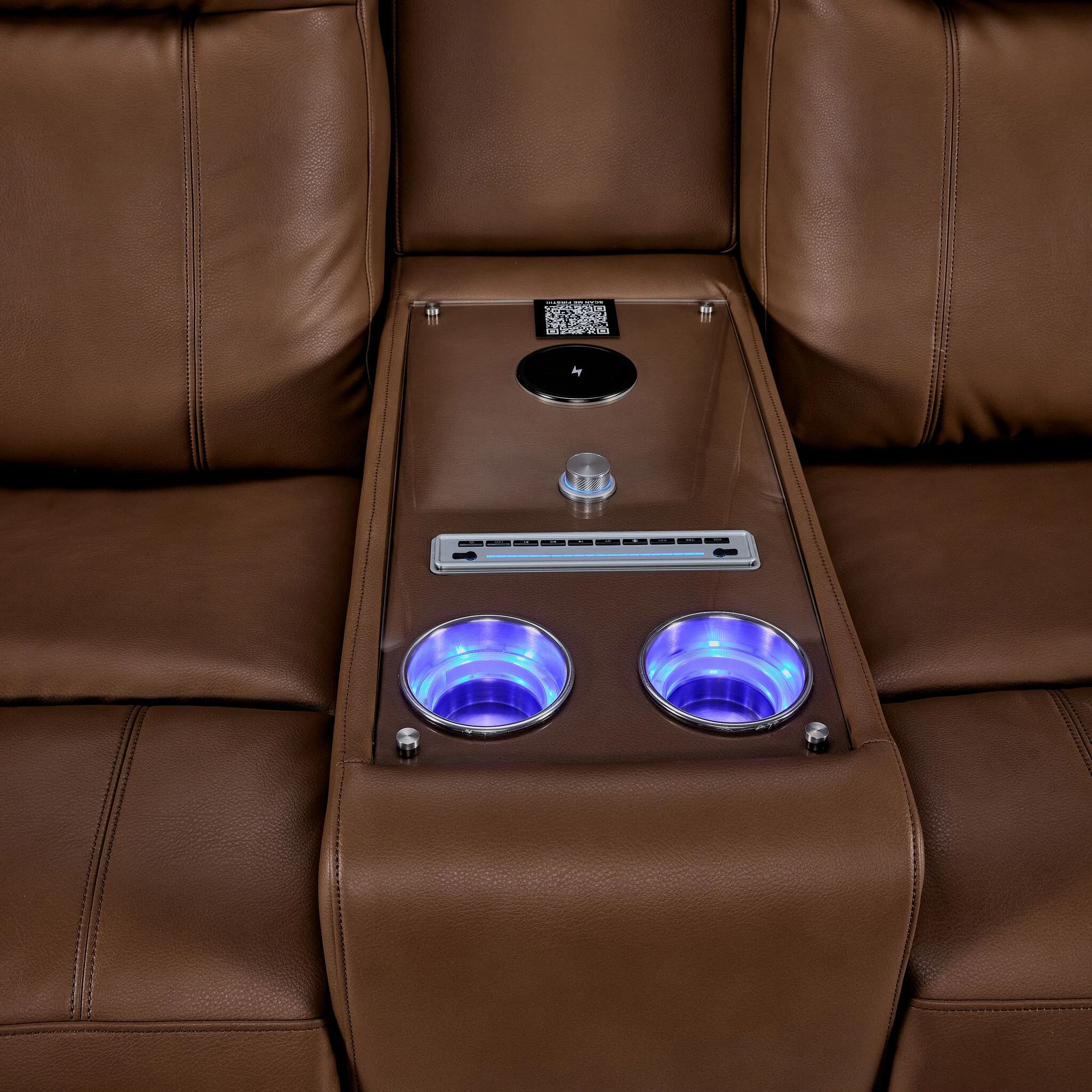 In Harmony - Zeppelin Power Reclining Sofa, Loveseat and Recliner Set - Tan - Image 9