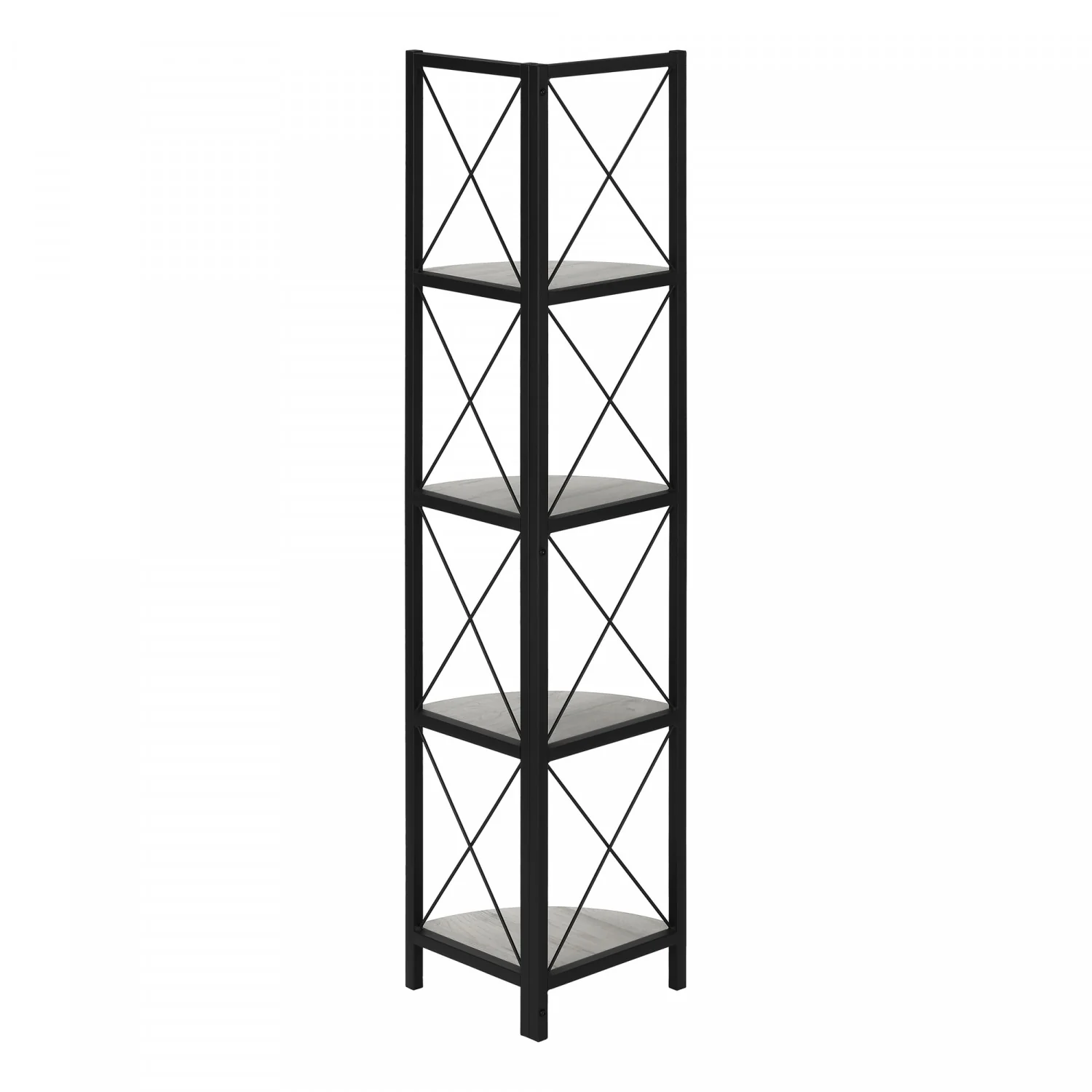 Zeva Bookcase - Grey - Image 7