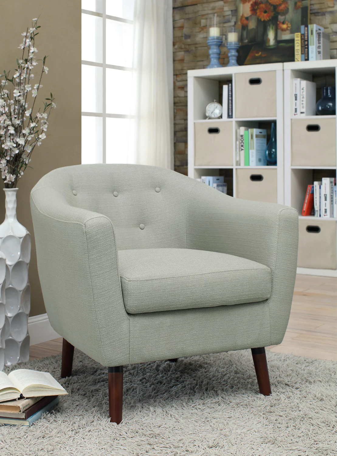 Zia Accent Chair - Beige - Image 2