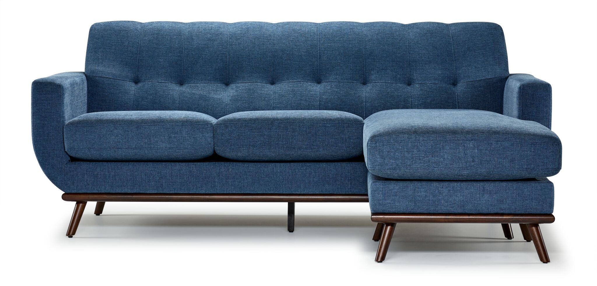 Ziva Chaise Sofa - Blue - Image 4