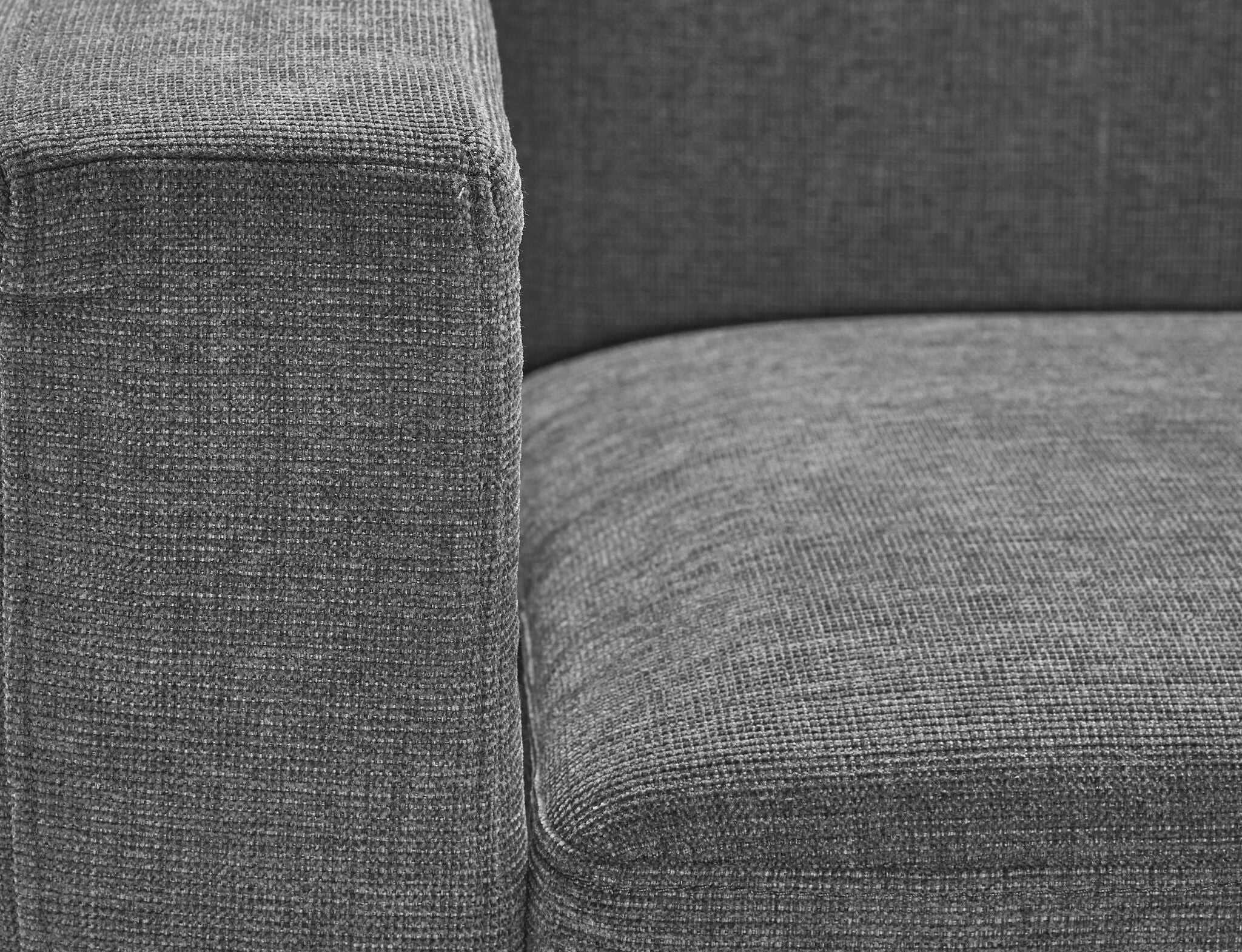 Ziva Chaise Sofa - Grey - Image 3