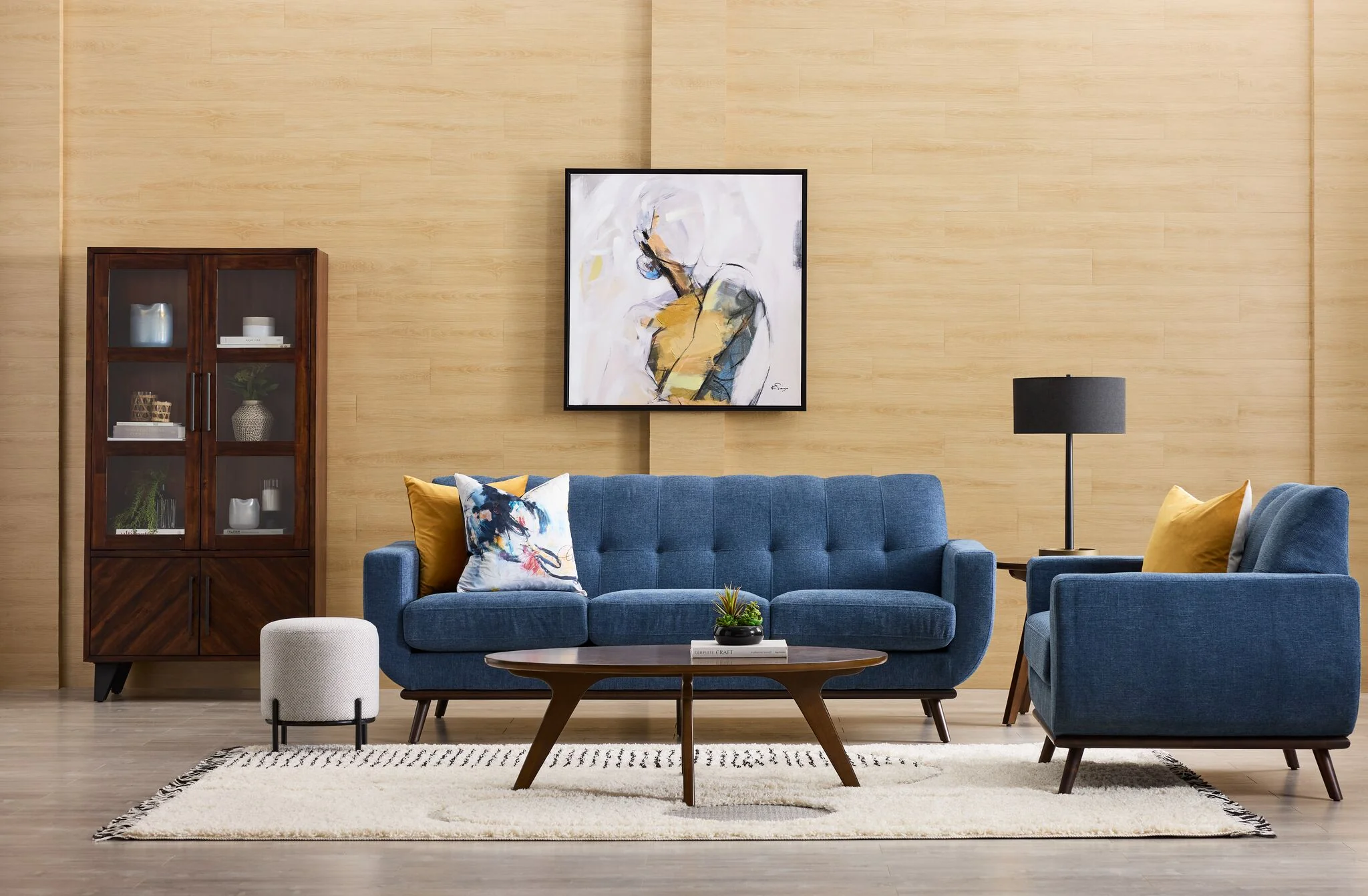 Ziva Sofa - Blue - Image 6