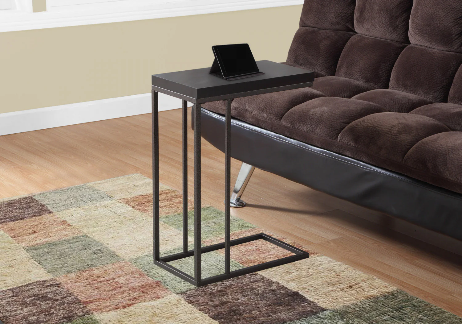 Zivo Side Table - Espresso/Bronze - Image 2