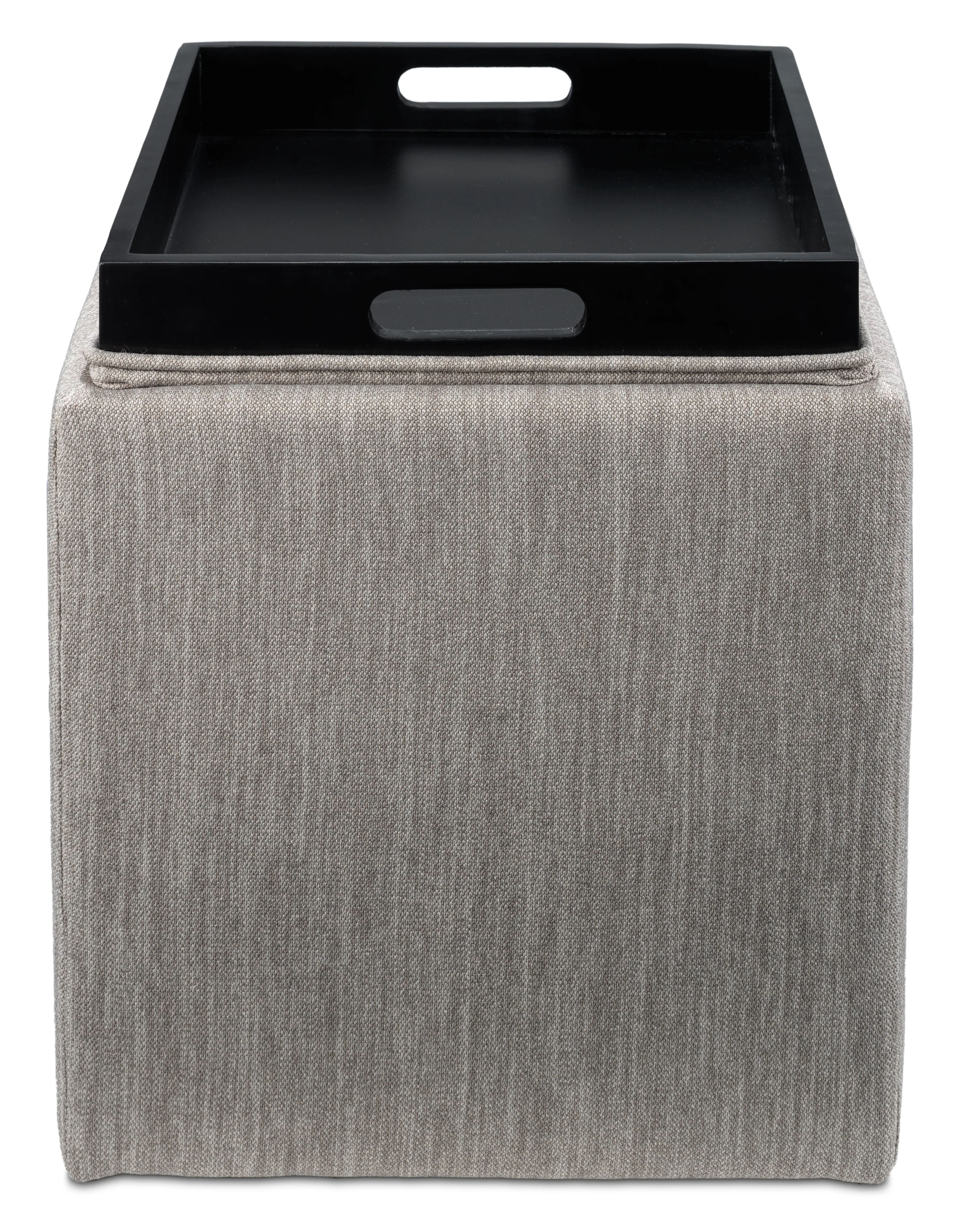 Zoey Ottoman - Grey - Image 4
