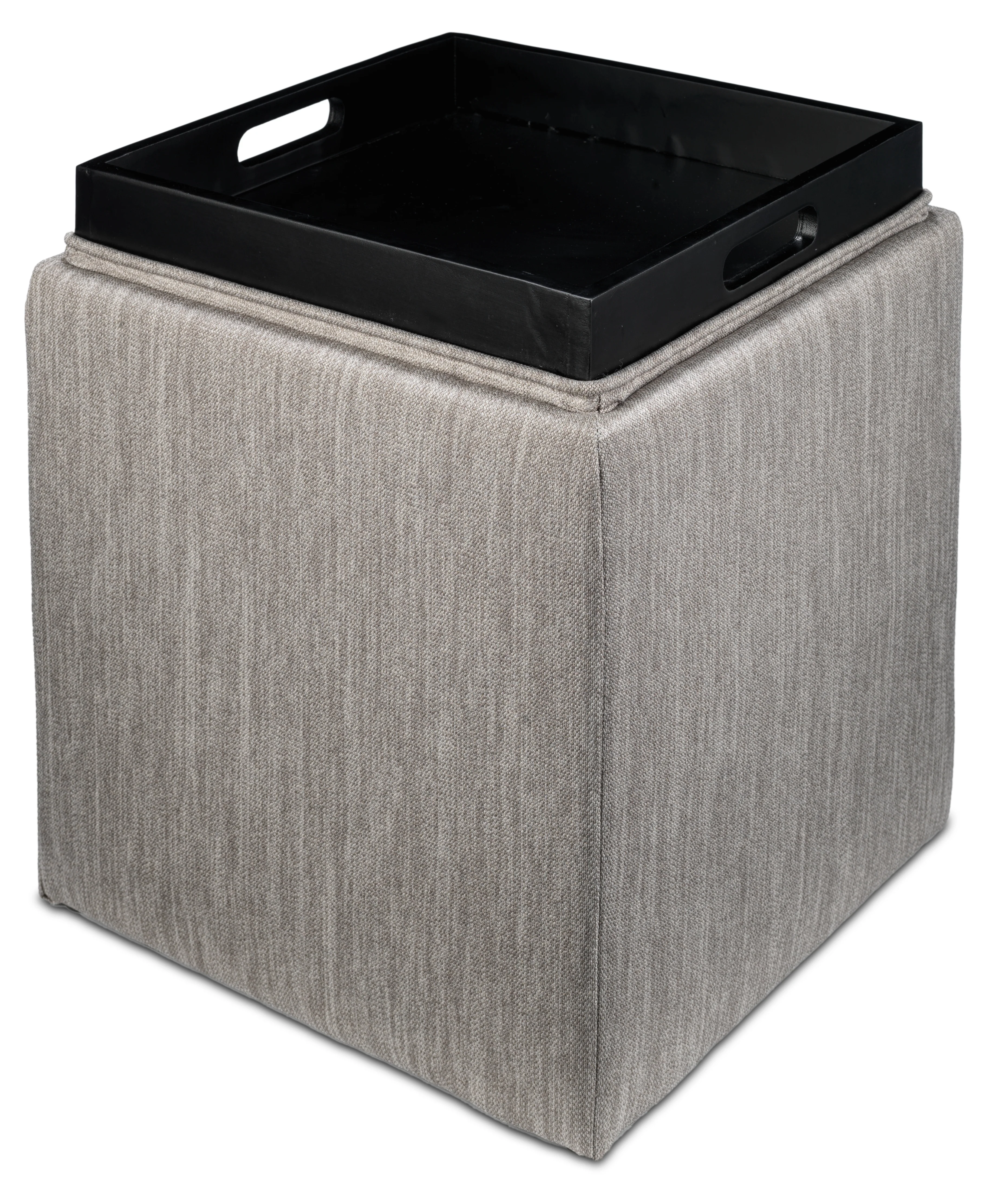 Zoey Ottoman - Grey - Image 6
